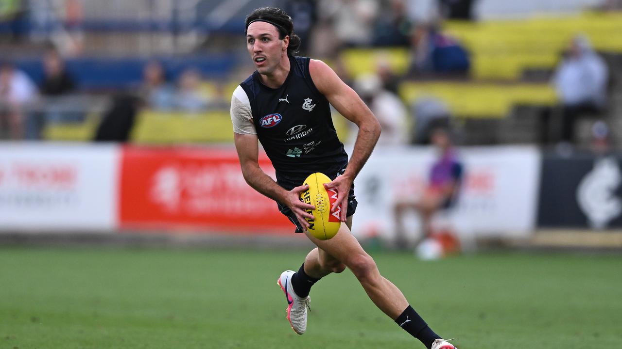 Oliver Hollands of Carlton in action during the AFL Community