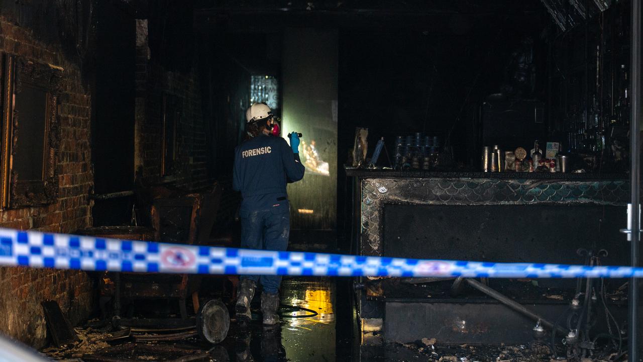 Suspected firebombing of a bar on Chapel street