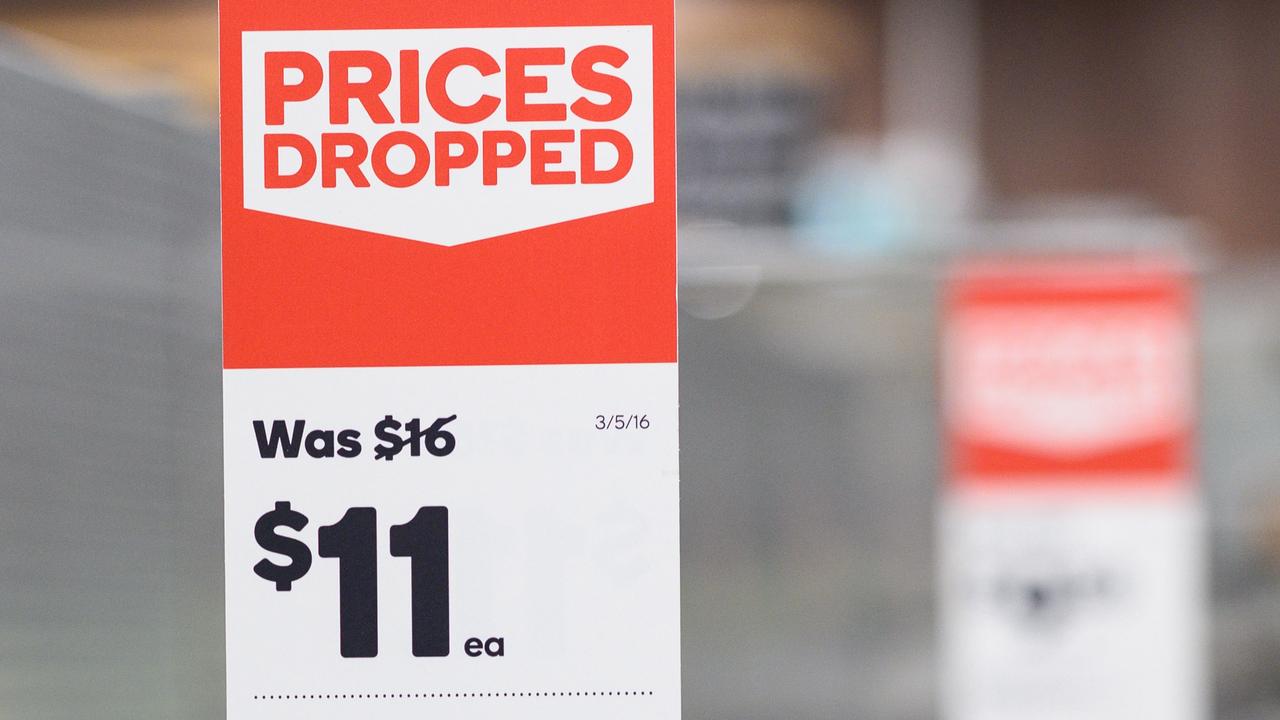 Prices Dropped sign (file)