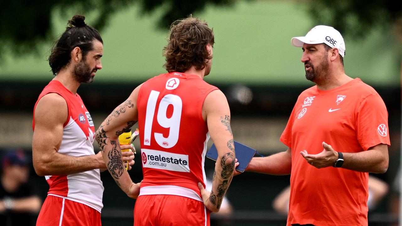 Brodie Grundy and Dean Cox.