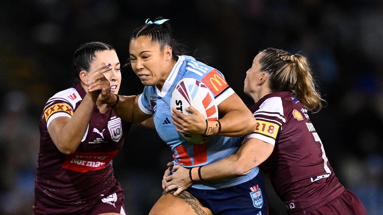 (L-R) Romy Teitzel, Tiana Penitani Gray and Lauren Brown.