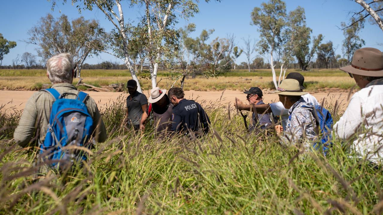 The search in Alice Springs