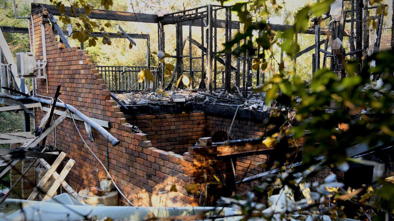 A home destroyed by fire