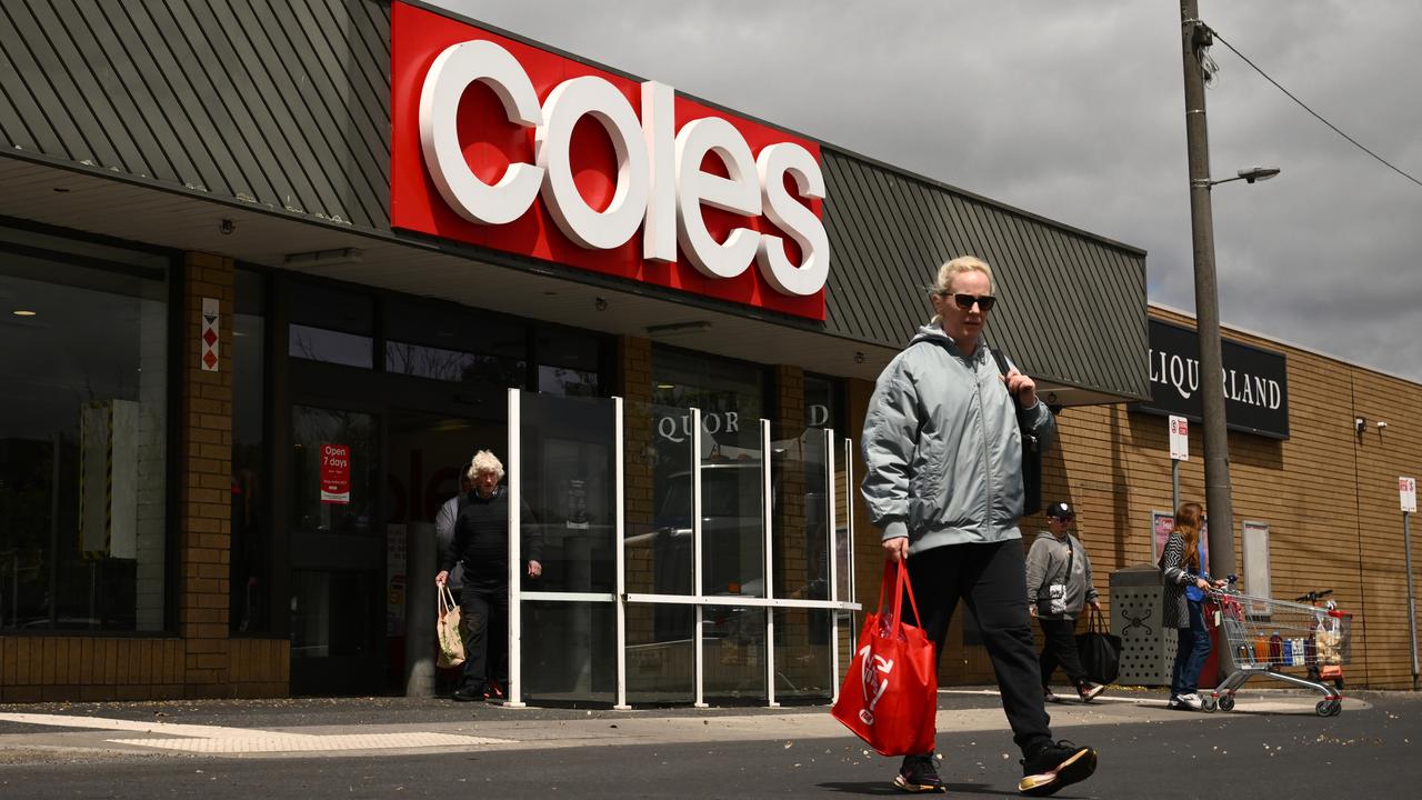 Coles signage at a supermarket (file image)