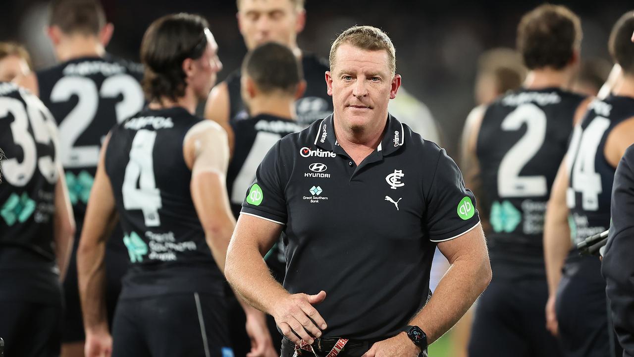 Carlton coach Michael Voss.