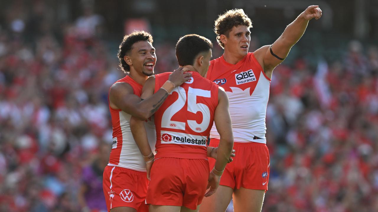 Malcolm Rosas and Charlie Curnow