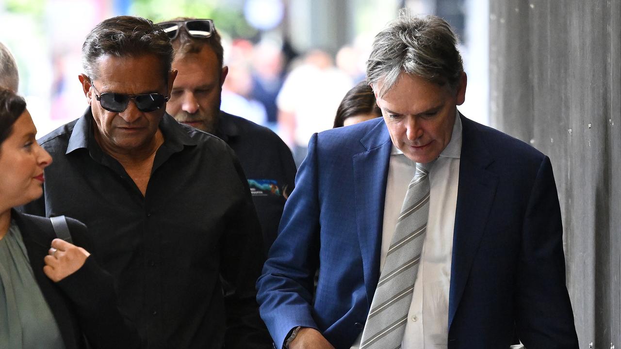 Nicky Winmar and barrister Dermot Dann (file)