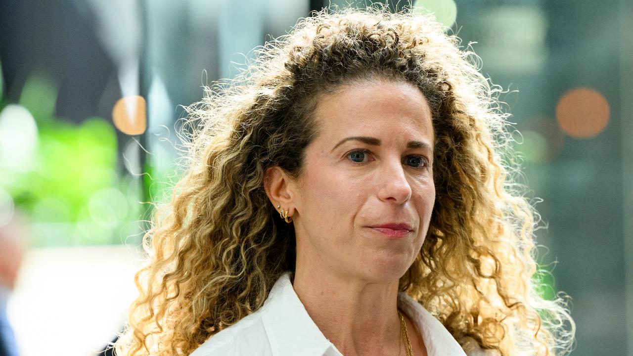 Dina after giving evidence at the Royal Commission into anti-Semitism