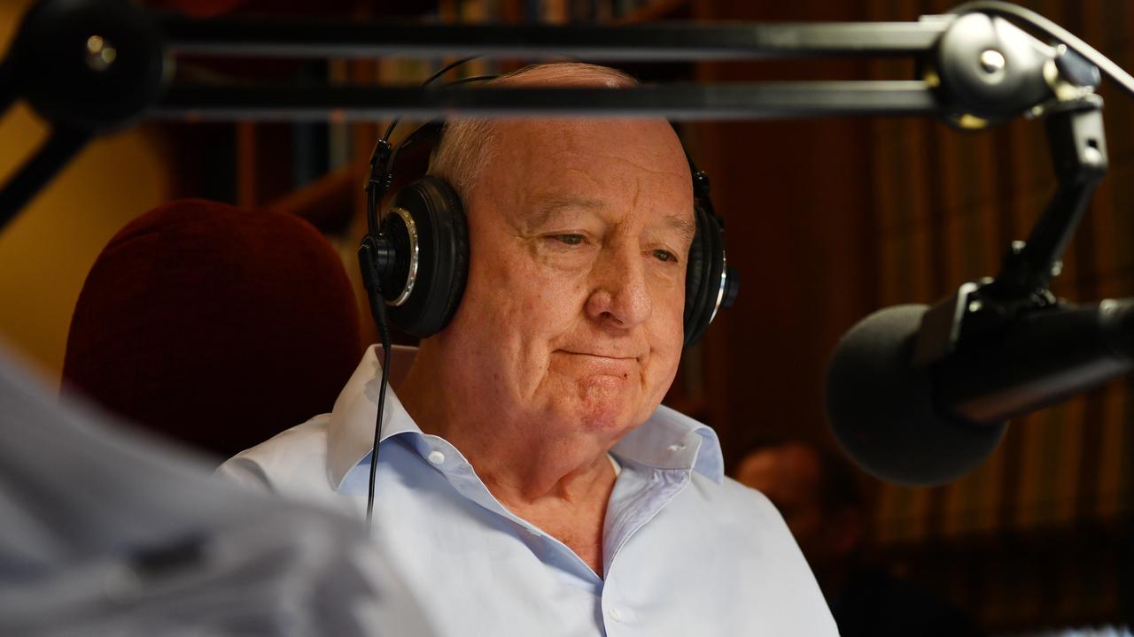 Broadcaster Alan Jones during his final breakfast show (file)