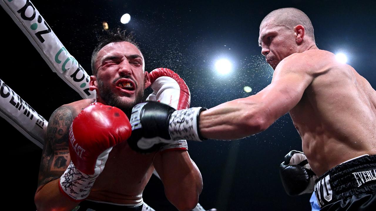 Nikita Tszyu (right) and Oscar Diaz