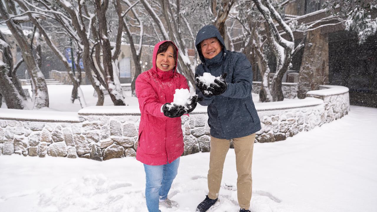 Mt Buller ski resort snow