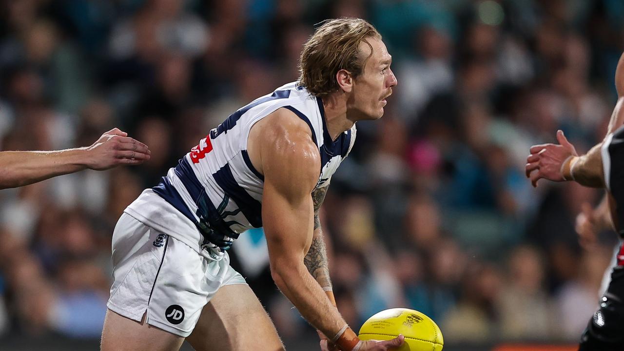 Geelong defender Tom Stewart.