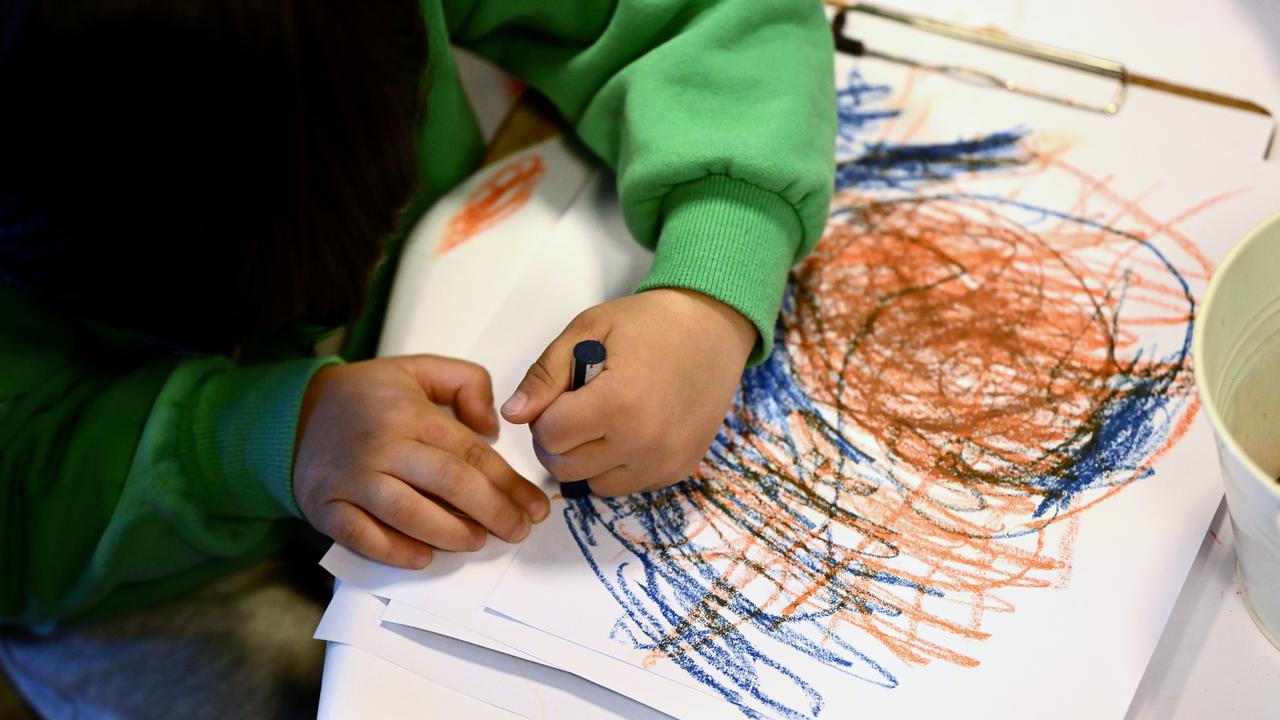 Children drawing at Connie Benn Early Learning Centre, Melbourne