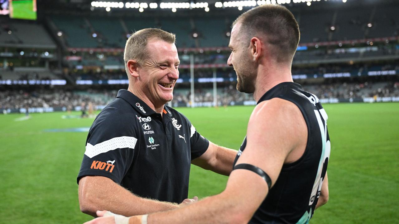 Michael Voss and Sam Docherty.