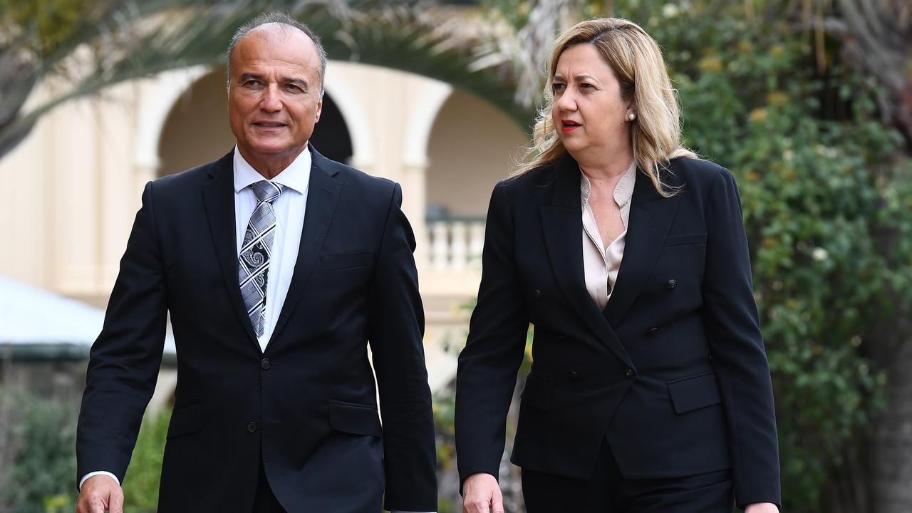 Reza Adib and former Queensland Premier Annastacia Palaszczuk