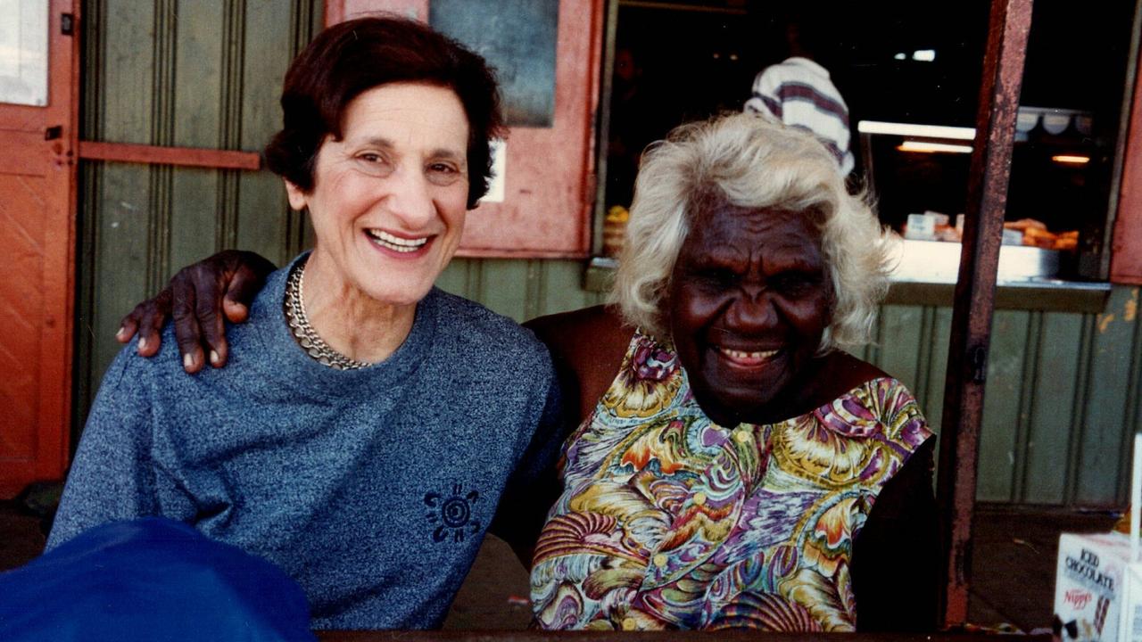 Marie Bashir with artist Gertie Huddleston