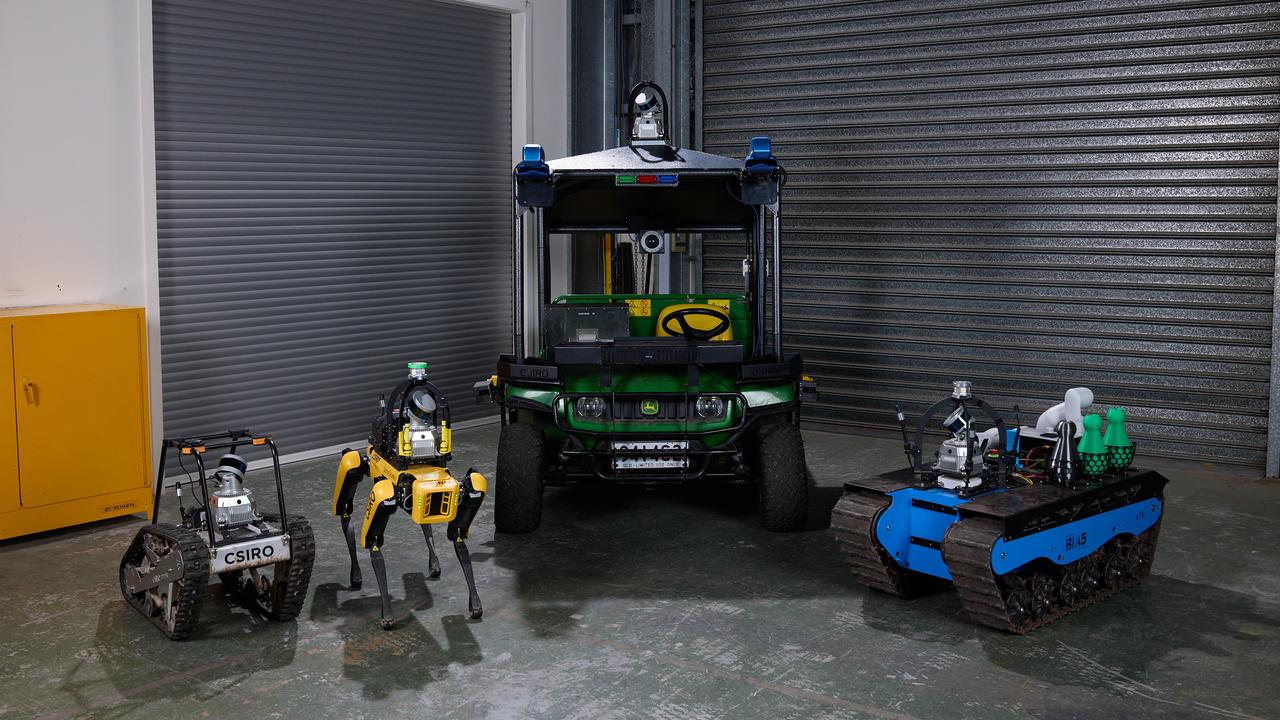 robots based at CSIRO's Queensland Centre for Advanced Technologies