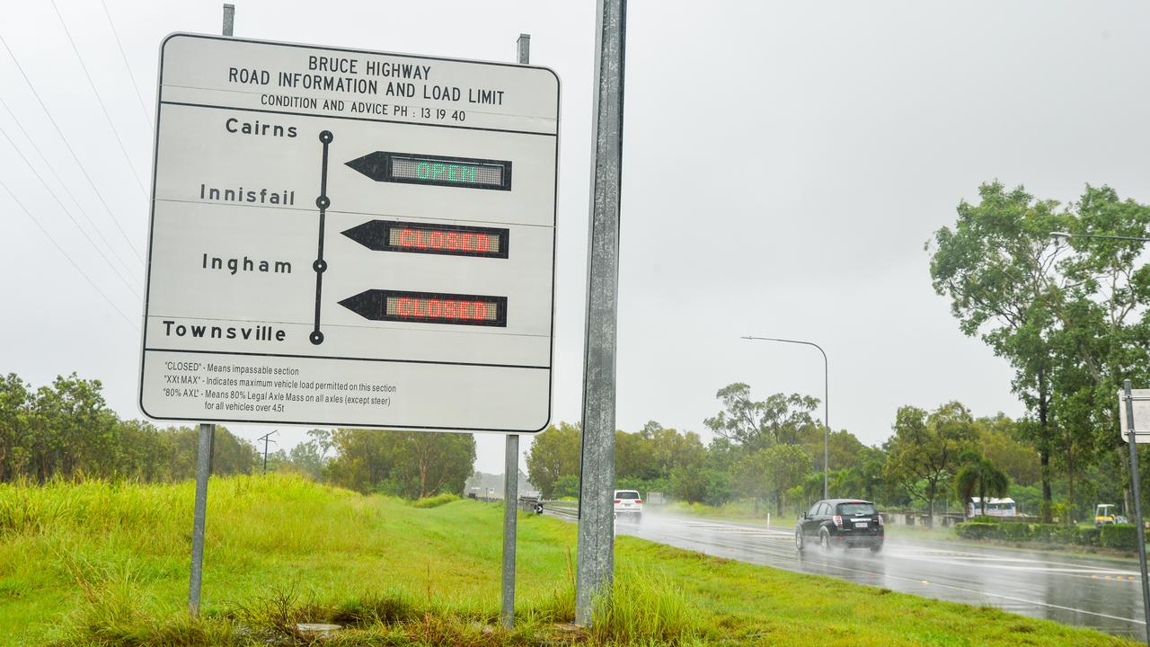 A road sign on the Bruce Highway