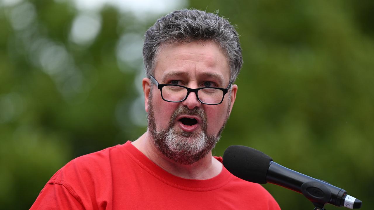 AEU Victorian branch president Justin Mullaly