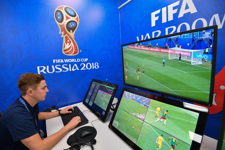 Video Assistant Referee system used for first time in…