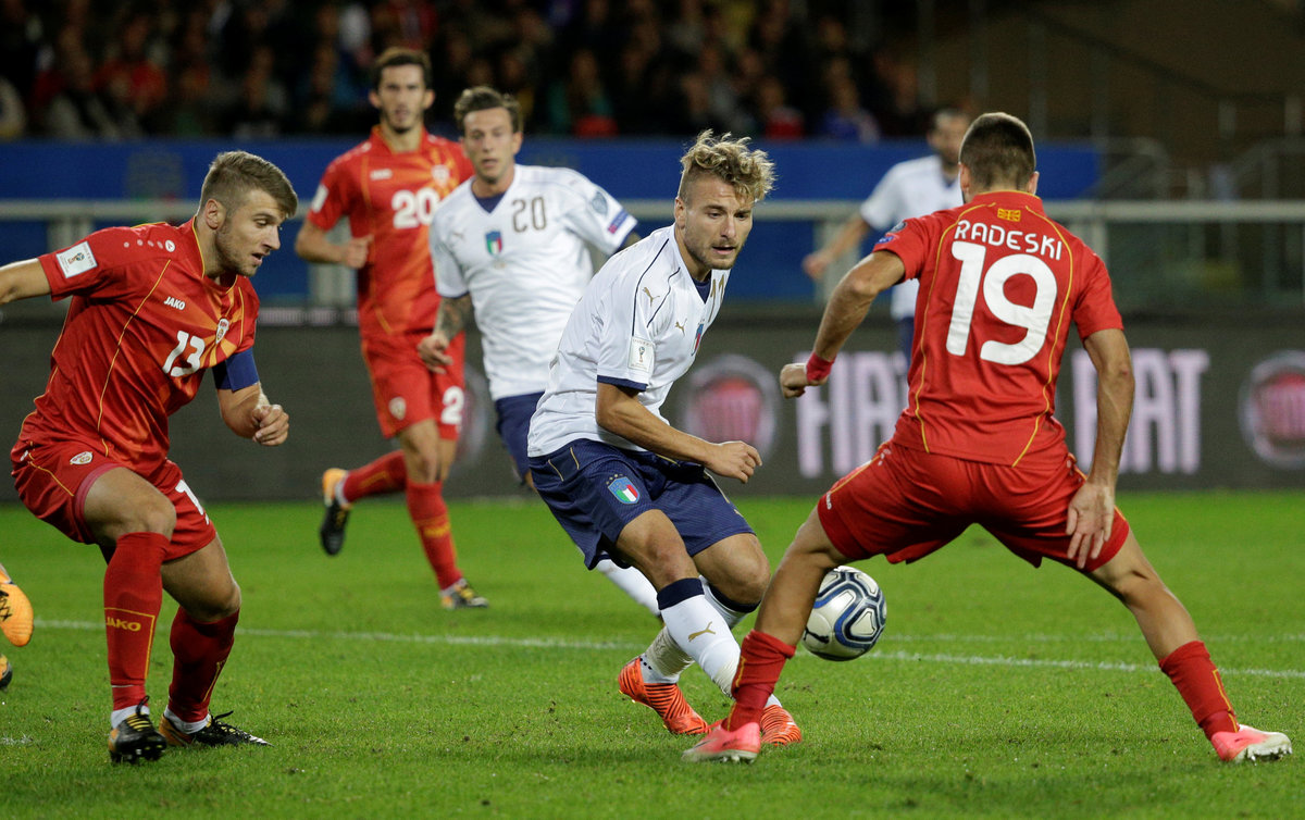 Uninspired Italy Held To 1 1 Draw By Macedonia<script async src=